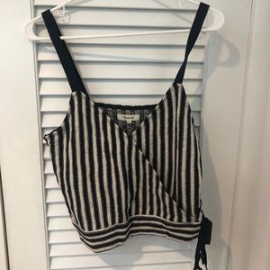 Madewell stripped side tie tank top